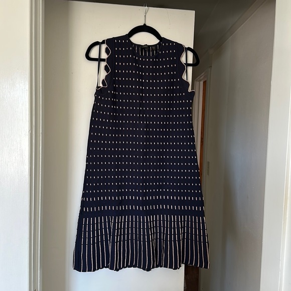 Ted Baker London | Dresses | Navy Blue Gold Ted Baker Work Dress Great For Summer Fall Winter